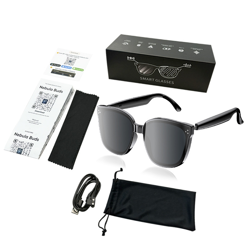 Audio With Music Ai - KI-Übersetzungsbrille: Intelligente, selbstaufladende Sonnenbrille mit polarisierten