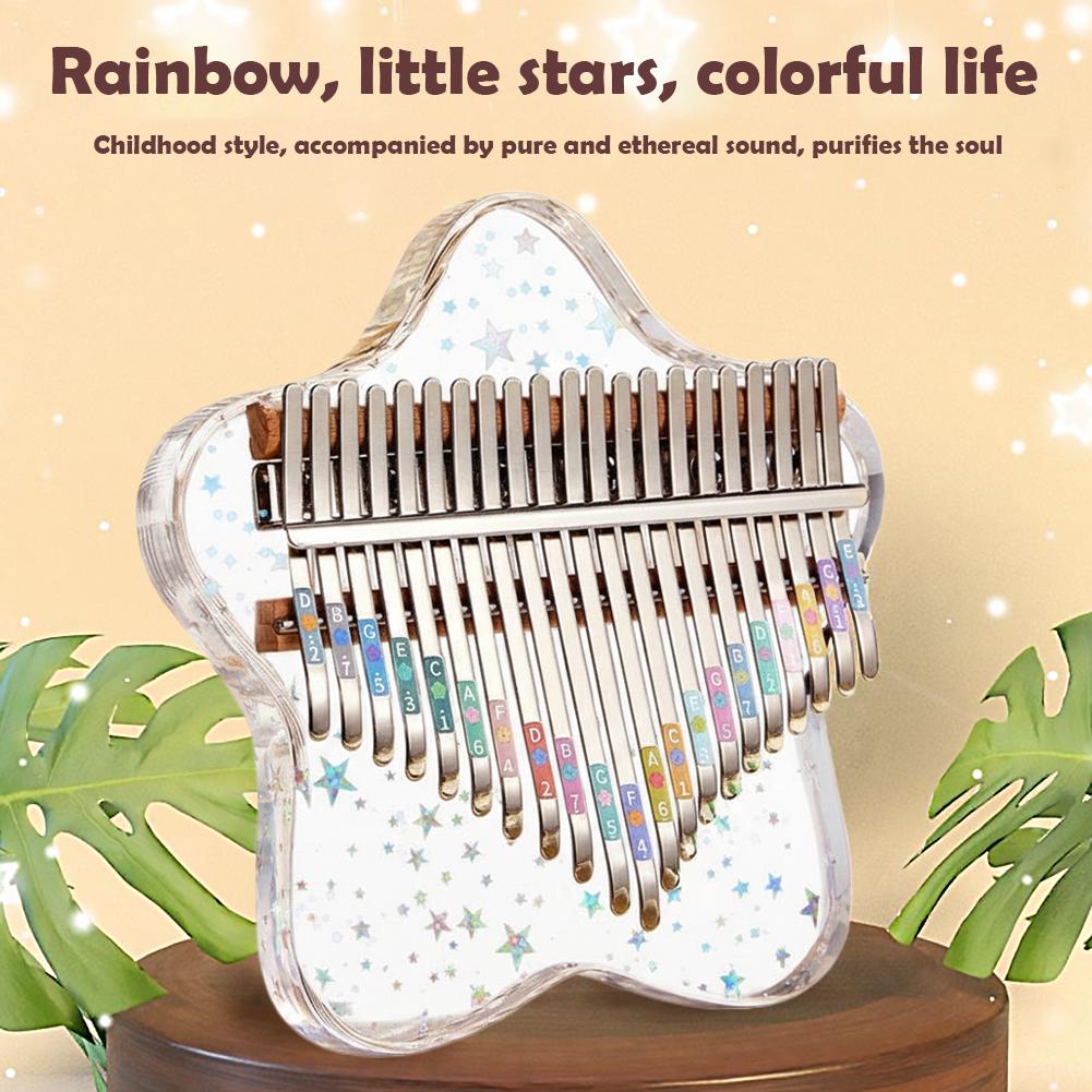Kalimba Thumb Piano - 21/17 Tasten Tragbares Fingerklavier Kristallklare Kalimba