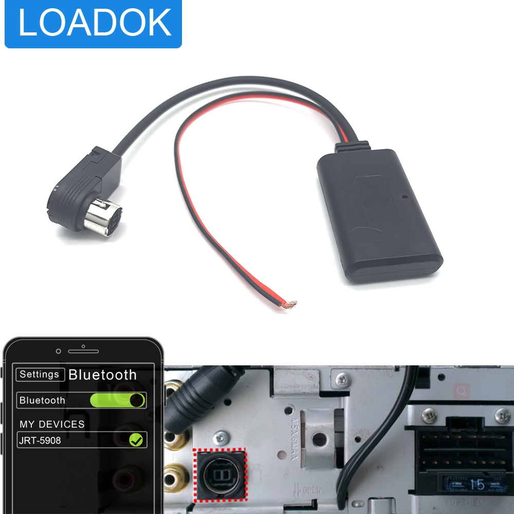 Audio With Music Ai - Auto-Bluetooth-5.0-Modul Aux-Kabel-Adapter für JVC Alpine KCA-121B