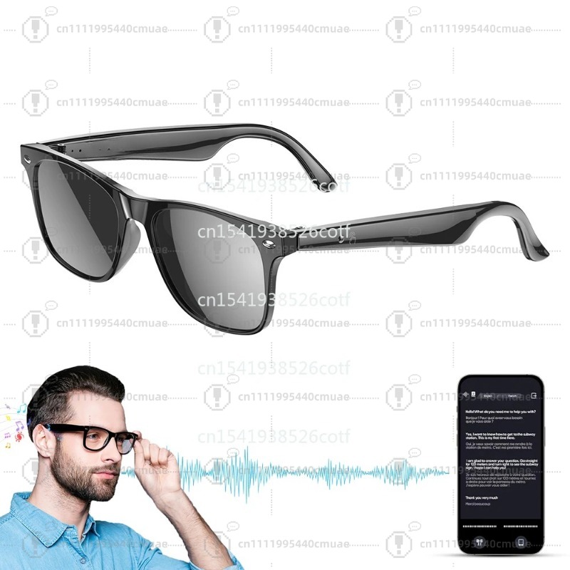 Audio With Music Ai - 2025 W100 Musik-Sonnenbrille mit KI, Freisprechfunktion,