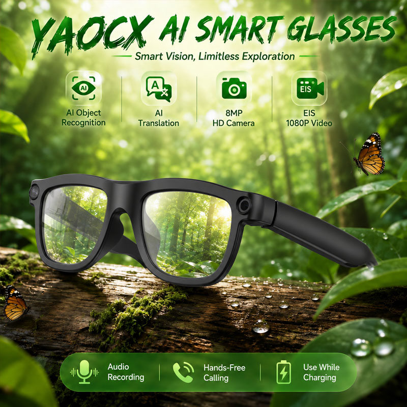 Audio With Music Ai - KI-Smart-Brille KI-Übersetzung Audio- und Video-Smart-Anrufe Echtzeit-Übersetzung