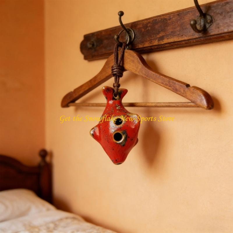 Ocarina Ceramic - E56D Keramik-Okarina traditionellen chinesischen Stil, 6