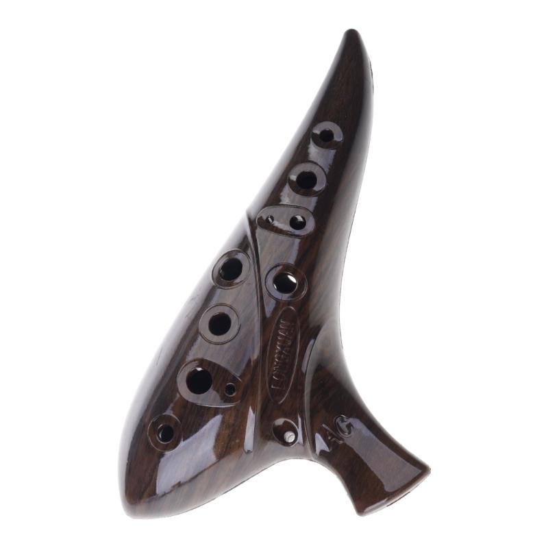 Ocarina Ceramic - Professionelle 12-Loch-Keramik-Okarina mit ergonomischem Design, geeignet