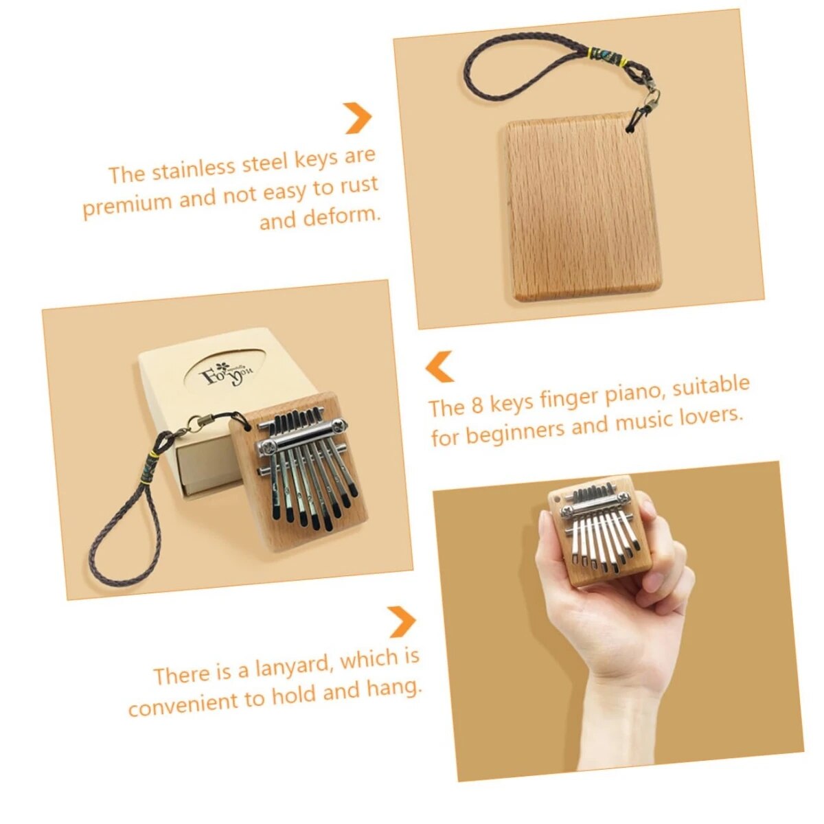 Miwayer Mini Kalimba 8 Tasten  – Kalimba Thumb Piano Bewertung und Preis