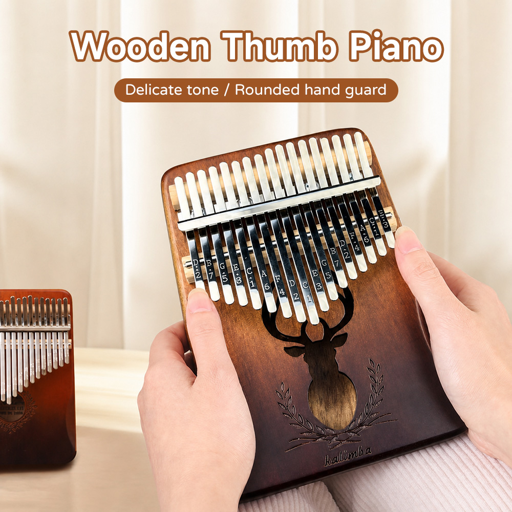21-Tasten-Mahagoni-Kalimba, 17 – Kalimba Thumb Piano Bewertung und Preis