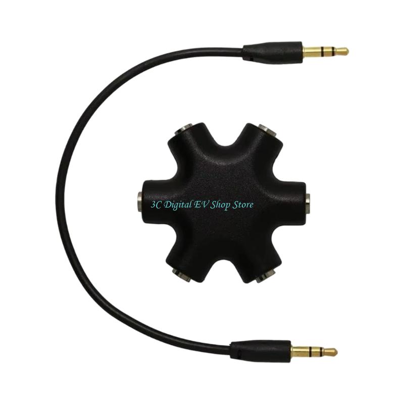 E74D 6-in-1-Stereo-Musik-Hubs  – Audio Music Distribution Bewertung und Preis
