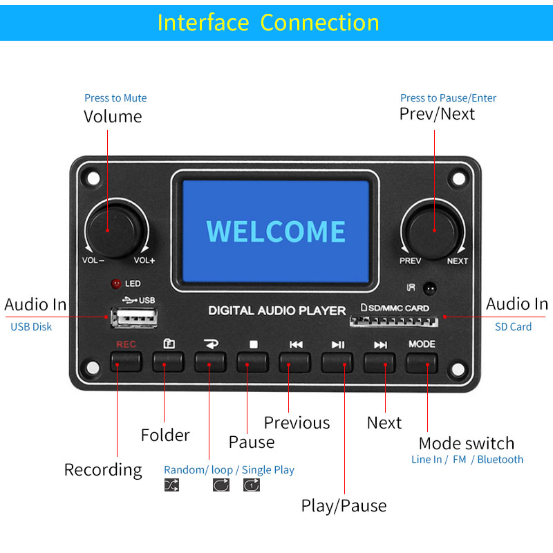 UNISIAN LCD-Player-Modul MP3 2 – Audio Music App Bewertung und Preis