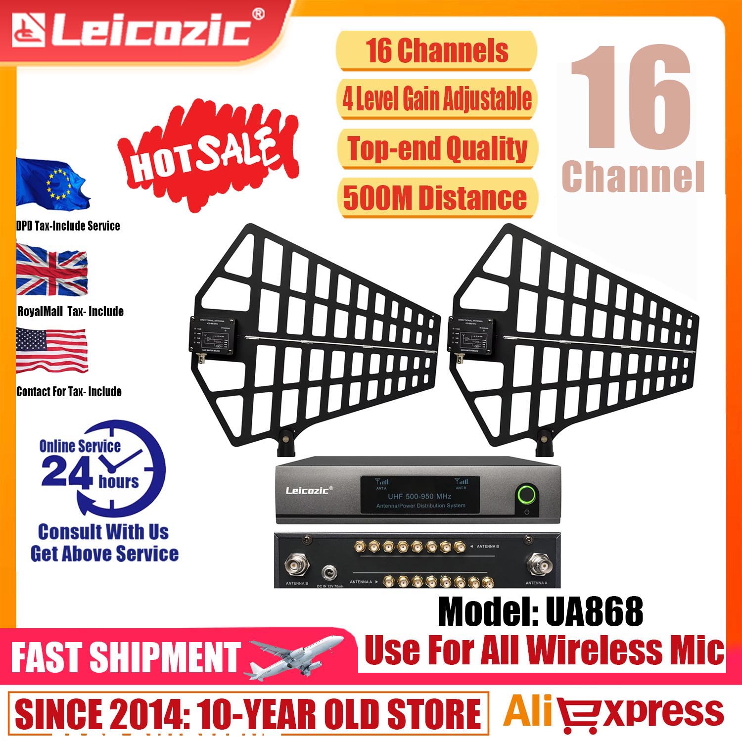 Leicozic 8 Kanal Antenne Verte – Audio Music Distribution Bewertung und Preis
